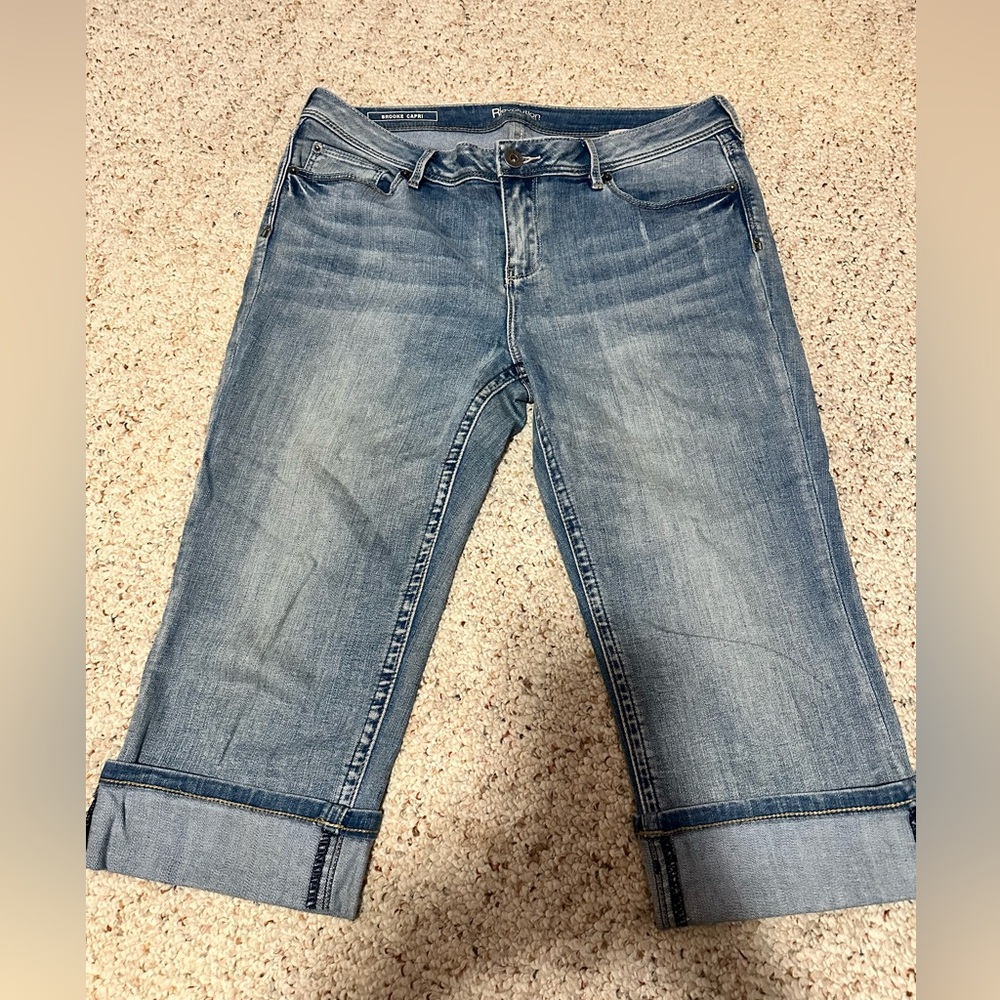 Women's Blue Jeans capris